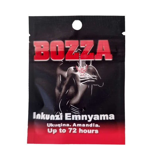 Bozza Male Enhancer packaging with up to 72 hours effect.