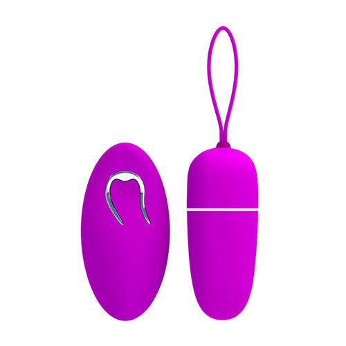 Pretty Love Bradley Egg Massager with remote, purple, 12-function vibrator.