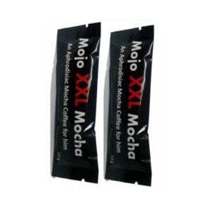 Mojo XXL Mocha Coffee for men, sexual performance booster.